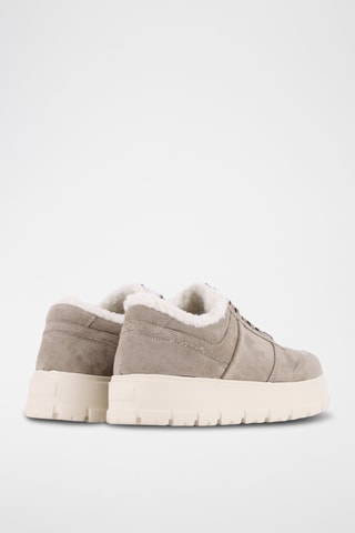 Baskets fourrées plateformes - Beige