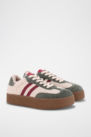 Baskets fourrées plateformes - Beige