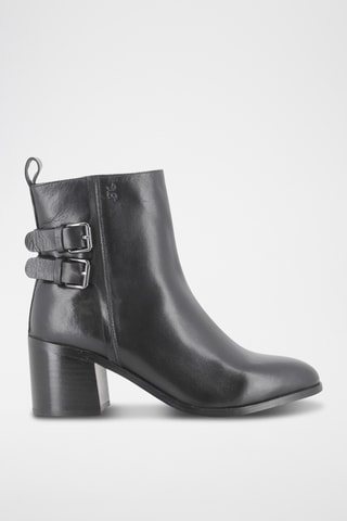 Bottines en cuir - Noir