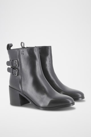 Bottines en cuir - Noir