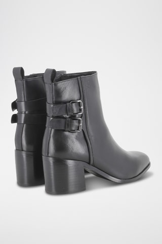 Bottines en cuir - Noir