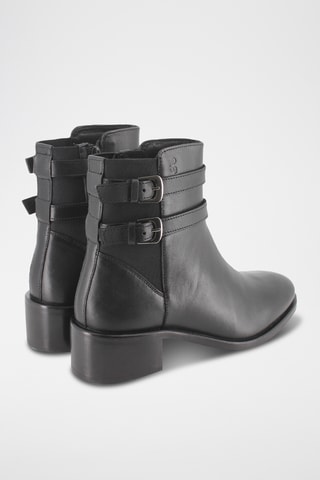 Bottines en cuir - Noir