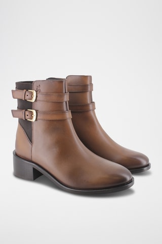 Bottines en cuir - Marron
