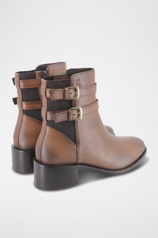 Bottines en cuir - Marron