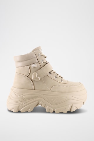 Baskets montantes plateformes - Beige