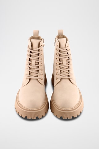 Bottines plateformes - Beige