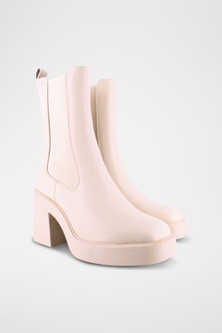 Bottines Chelsea - Beige