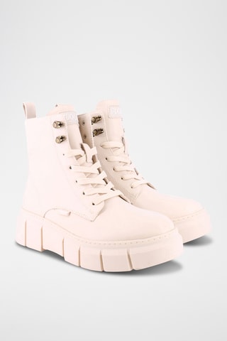 Bottines plateformes - Beige