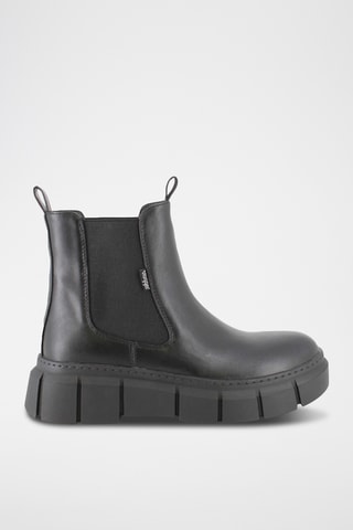 Bottines Chelsea plateformes - Noir