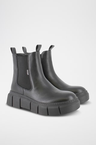 Bottines Chelsea plateformes - Noir