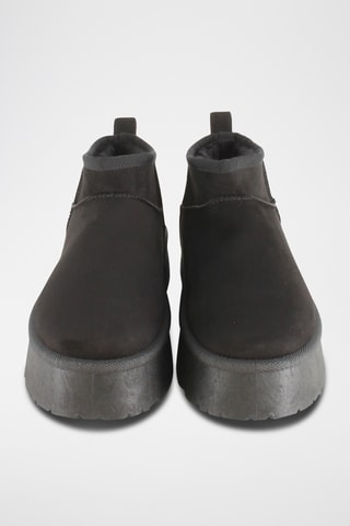 Bottines fourrées plateformes - Noir