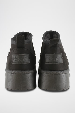 Bottines fourrées plateformes - Noir