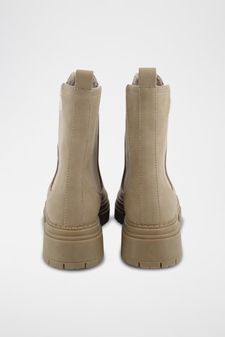 Bottines Chelsea plateformes - Beige