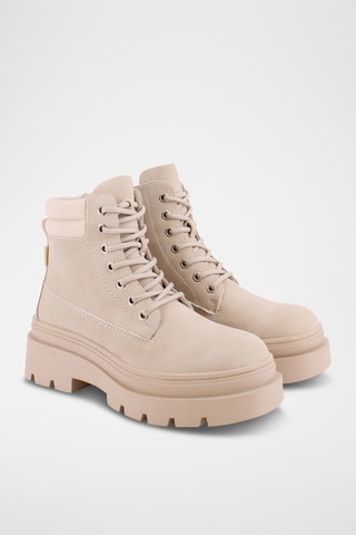 Bottines plateformes - Beige