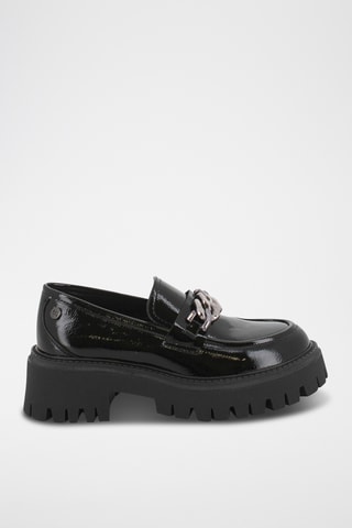 Mocassins plateformes vernis - Noir