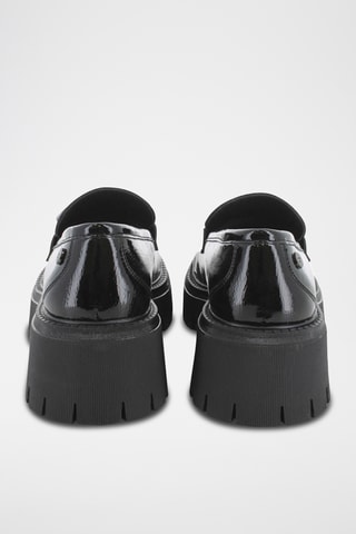 Mocassins plateformes vernis - Noir