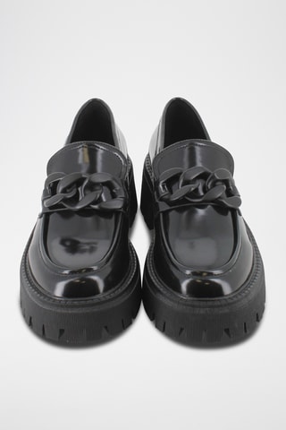 Mocassins à talons - Noir