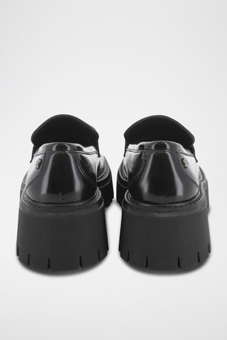 Mocassins à talons - Noir