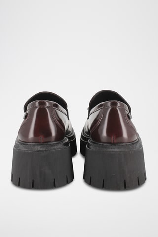 Mocassins à talons - Bordeaux