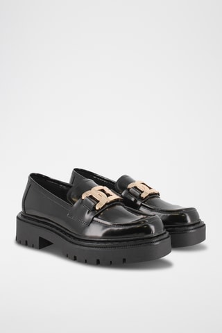 Mocassins à talons - Noir