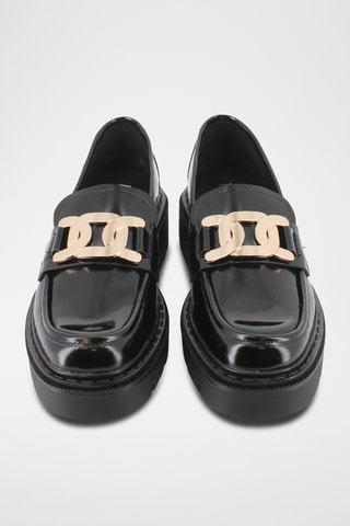 Mocassins à talons - Noir