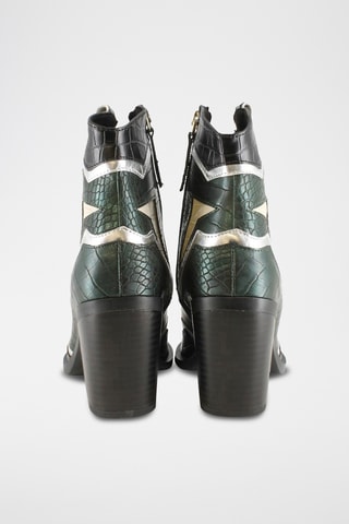 Bottines - Noir et vert foncé