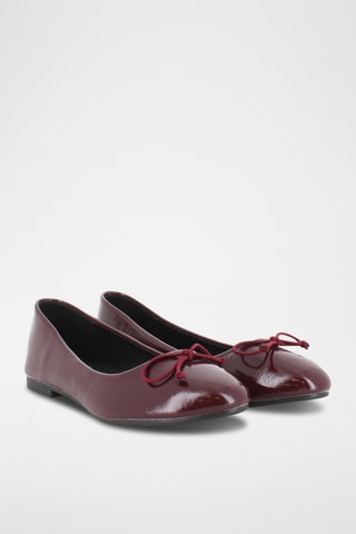 Ballerines vernies - Bordeaux