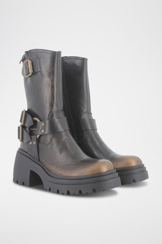 Bottines - Marron et noir