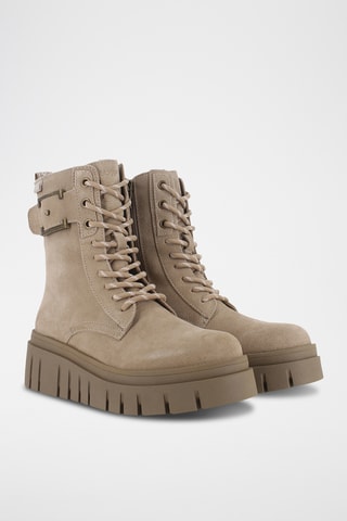 Bottines plateformes - Beige