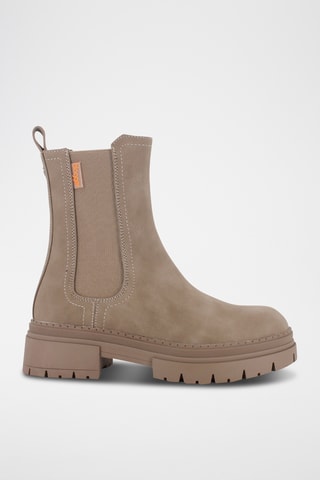 Bottines Chelsea - Beige et marron