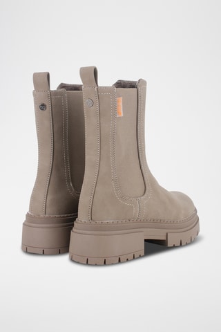 Bottines Chelsea - Beige et marron