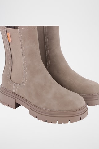 Bottines Chelsea - Beige et marron