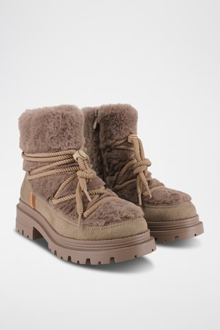 Bottines fourrées - Taupe