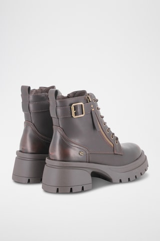 Bottines - Bordeaux et doré