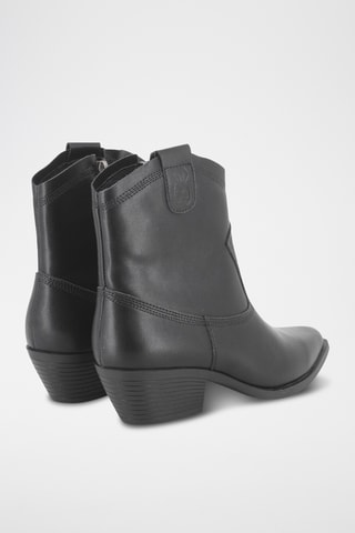 Bottines en cuir - Noir
