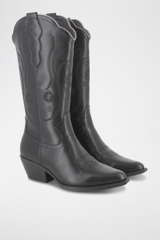 Bottes en cuir - Noir