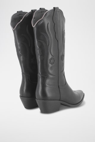 Bottes en cuir - Noir