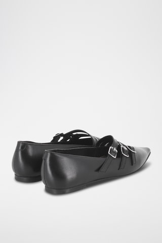 Ballerines en cuir - Noir