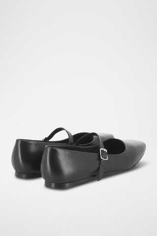 Babies en cuir - Noir