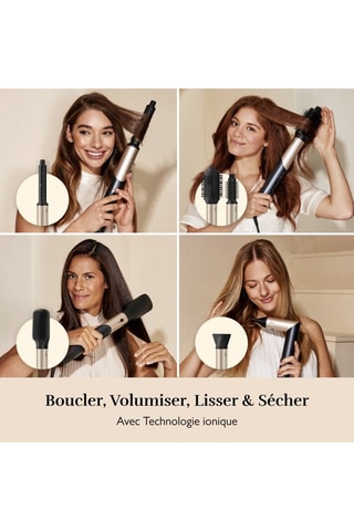 Sèche-cheveux tout-en-un - 8 accessoires - 1300 W