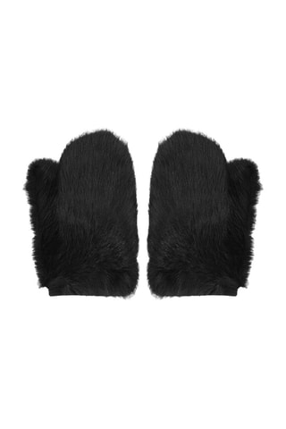 Manoplas de piel ovina - Negro