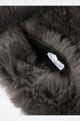 Bolso de piel ovina - Gris oscuro