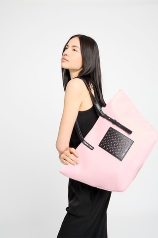Bolso shopper - Rosa y negro