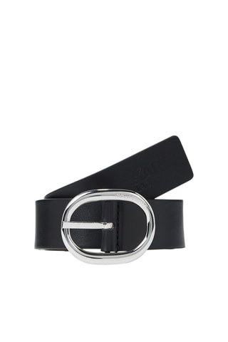 Cinturón de piel - Negro