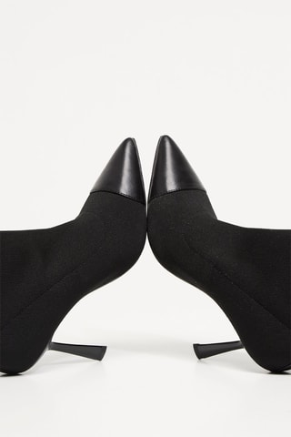 Botines estilo calcetín - Negro