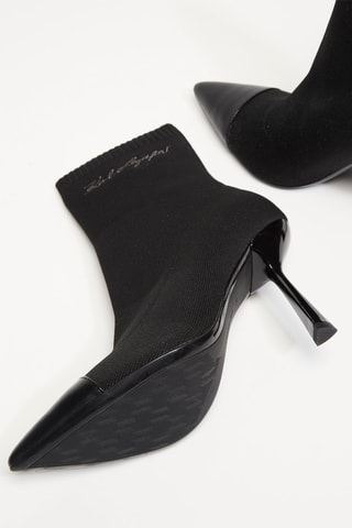 Botines estilo calcetín - Negro