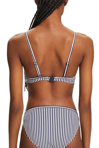 Sujetador de bikini - Azul marino y blanco