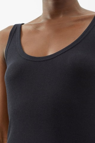 Camiseta de tirantes de algodón orgánico - Azul marino - Raey