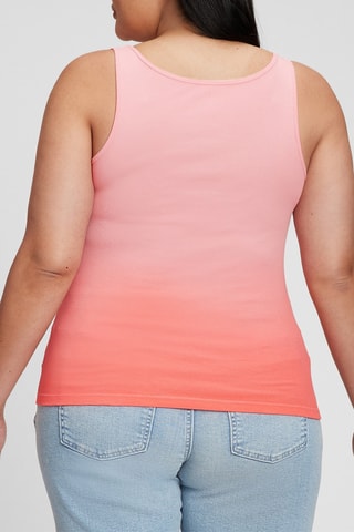 Camiseta de tirantes dip-dye - Rosa