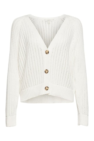 Cárdigan de algodón orgánico - Blanco